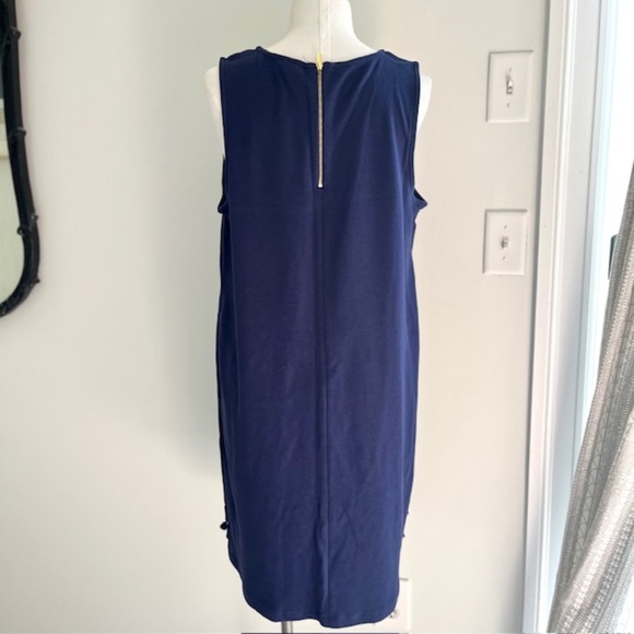 Crown & Ivy navy Knit shift with Tassels Dress NWT SXL - Picture 2 of 7